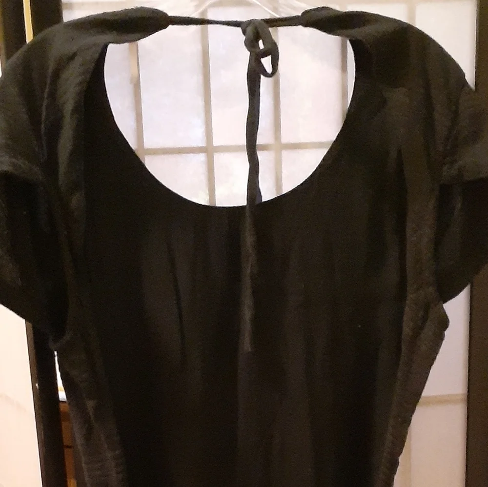 Free People Meika Open Back Double Tie Dress in Black size L - Picture 13 of 13